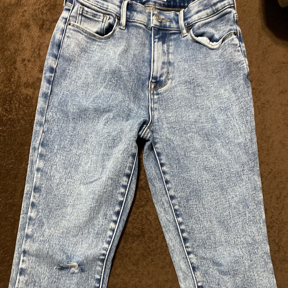 Distressed jeans